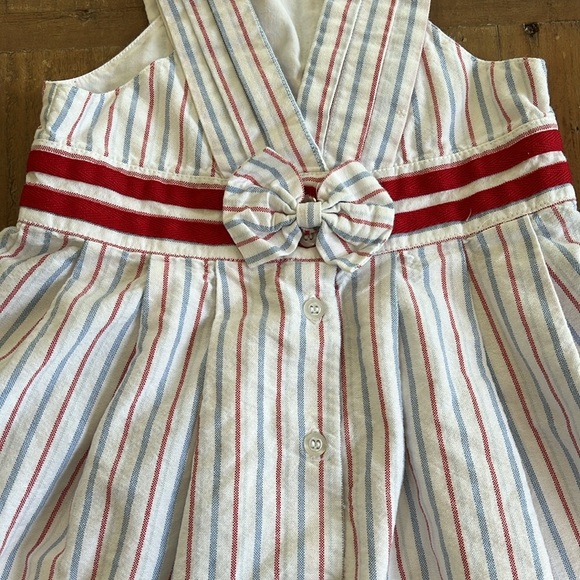 Janie and jack red white and blue tunic and bloomer set - Picture 5 of 9